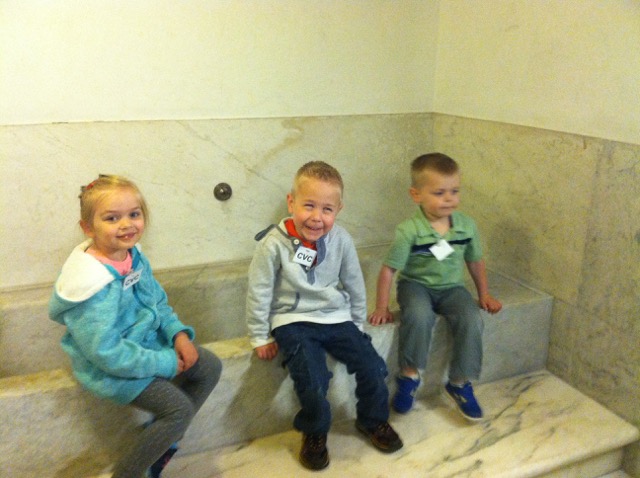 Photo of the tub in the Capitol building